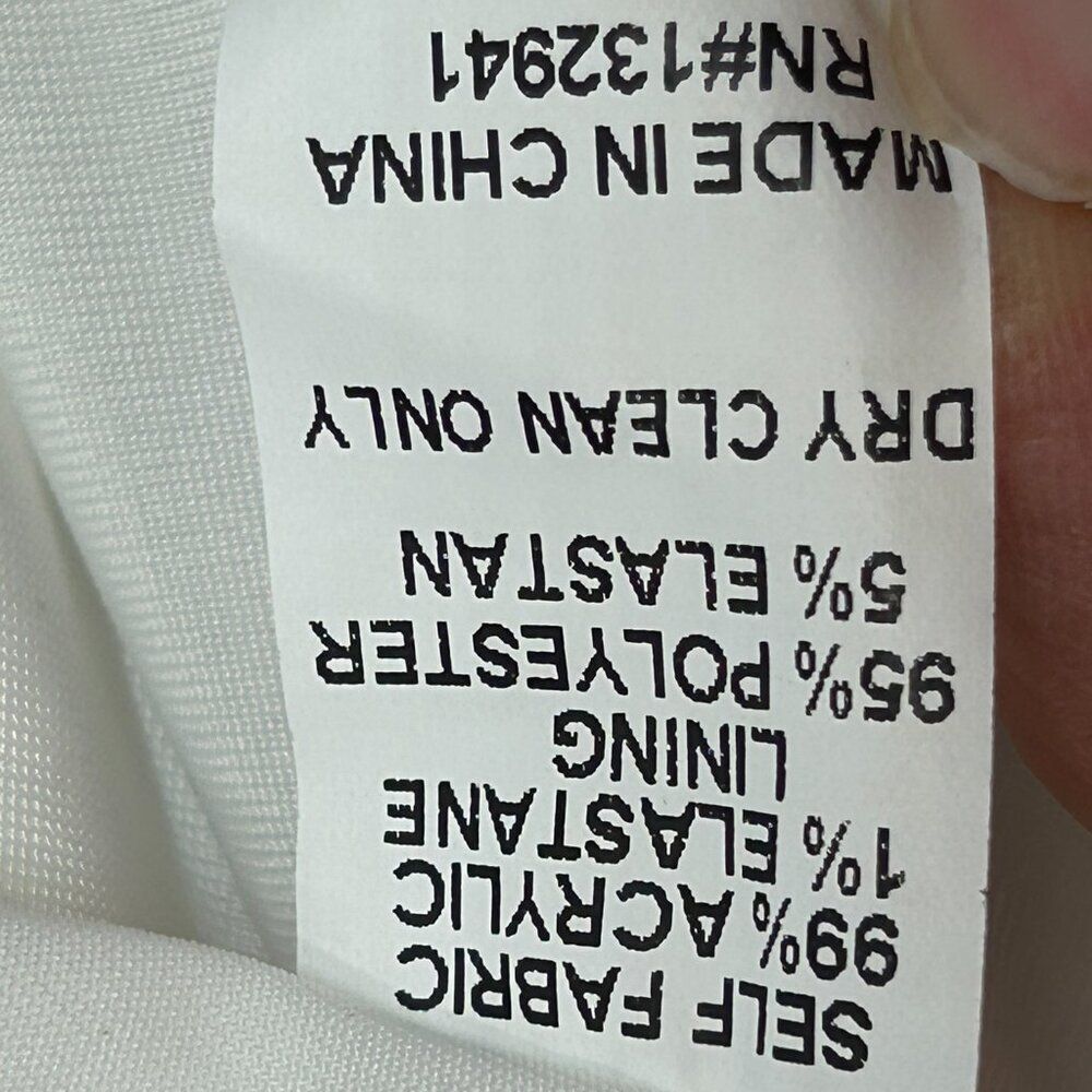 Amanda Uprichard Voila Skirt Ivory mini Extra Small XS tweed boucle faux wrap - Picture 8 of 16